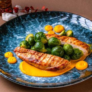 Brussels Sprouts With Grilled Chicken (NEW)